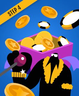 Play through the wagering to withdraw the no deposit bonus winnings
